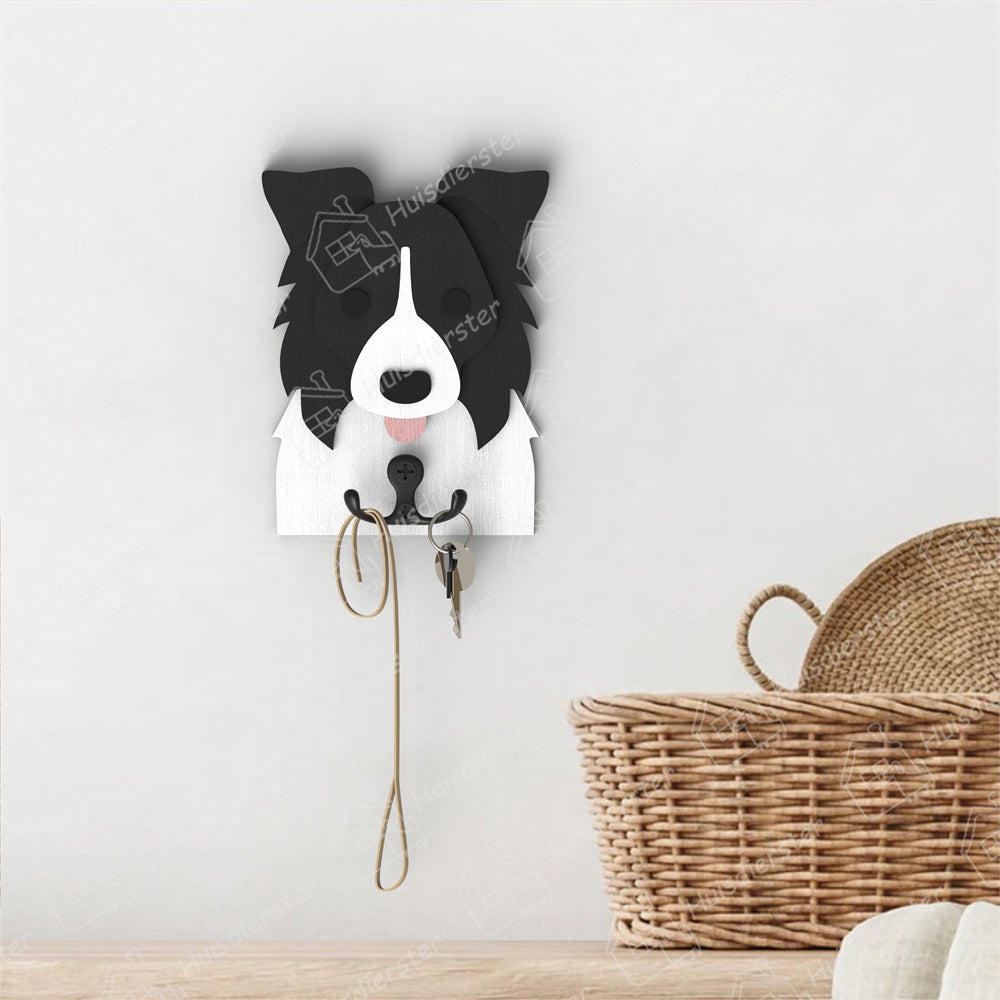 Border Collie Houten Haak