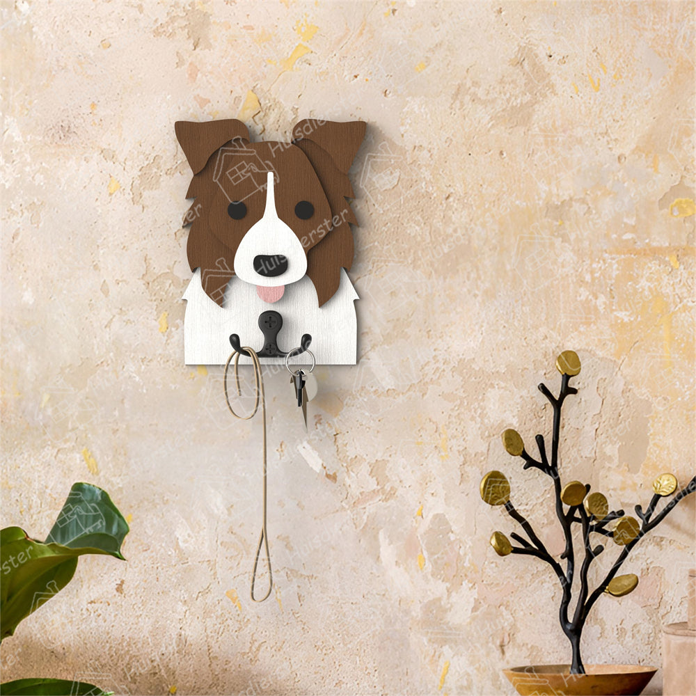 Border Collie Houten Haak