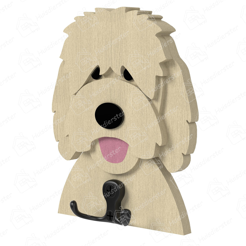 Golden Doodle Hond Houten Haak