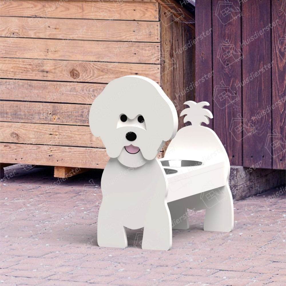 Bichon Frisé Huisdier Voerbak Houder