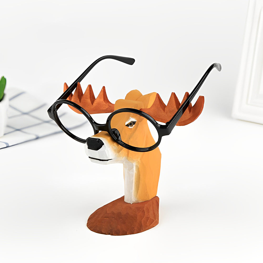 Houten Cartoon Eland Brillenhouder