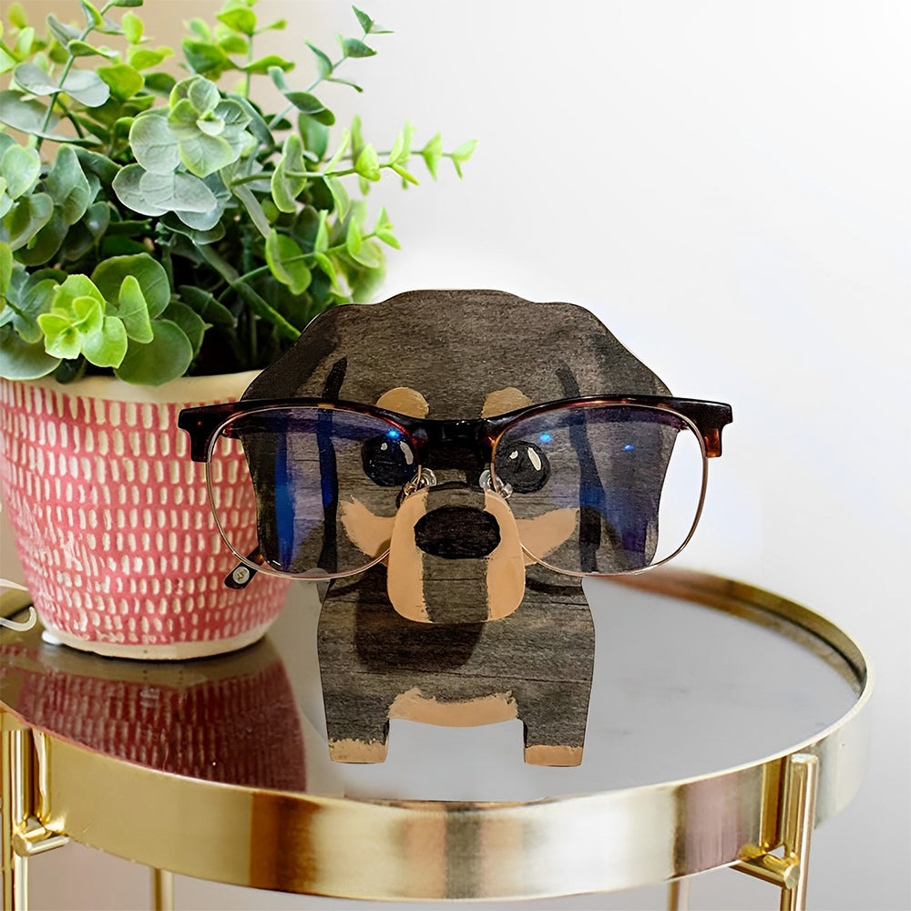 Houten Cartoon Teckel Brillenhouder