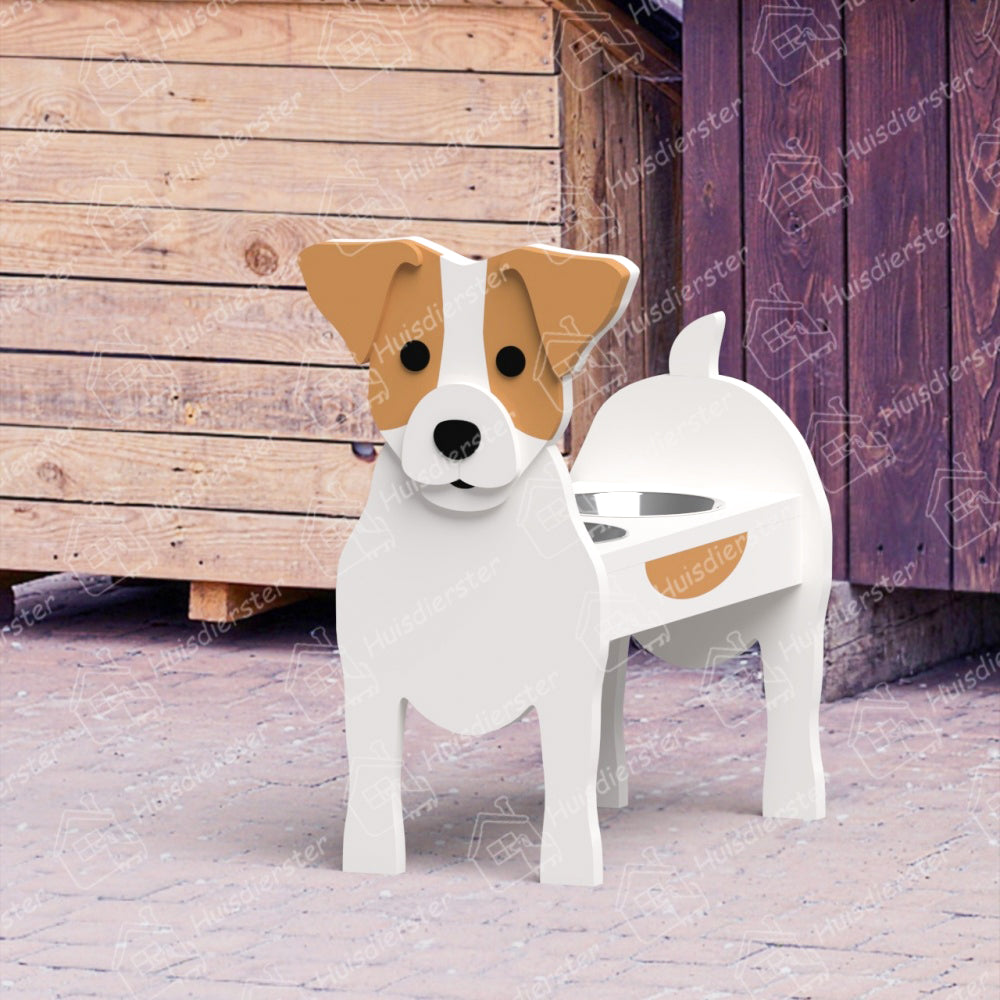 Jack Russell Huisdier Voerbak Houder