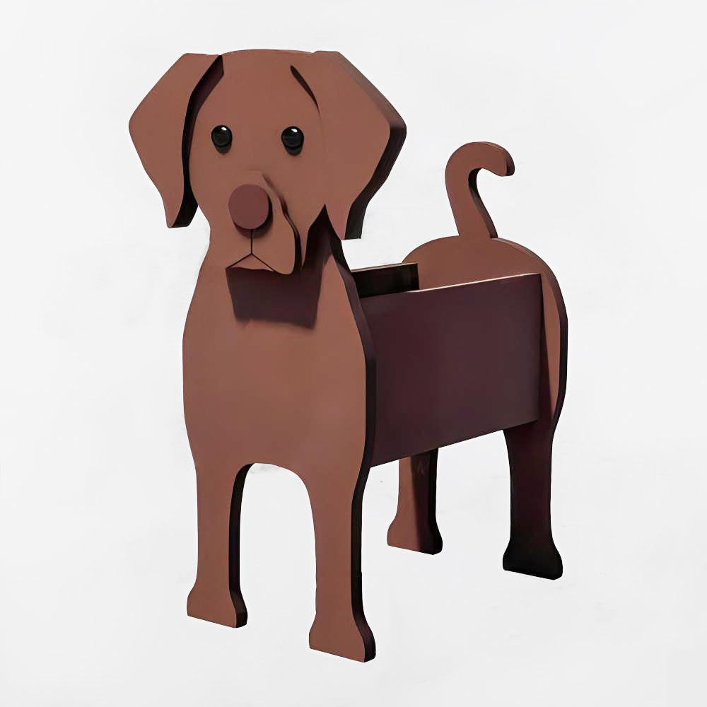 Chocolade Labrador Plantenbak