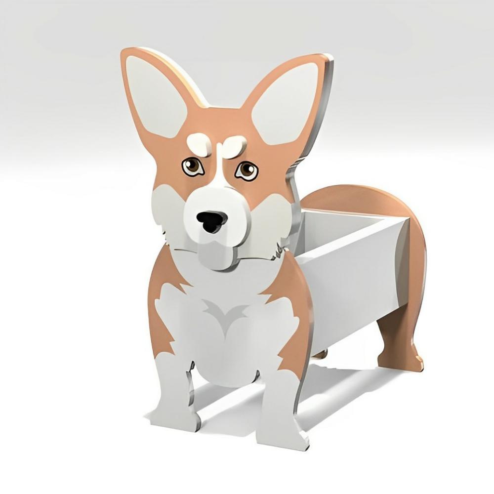 Welsh Corgi Plantenbak