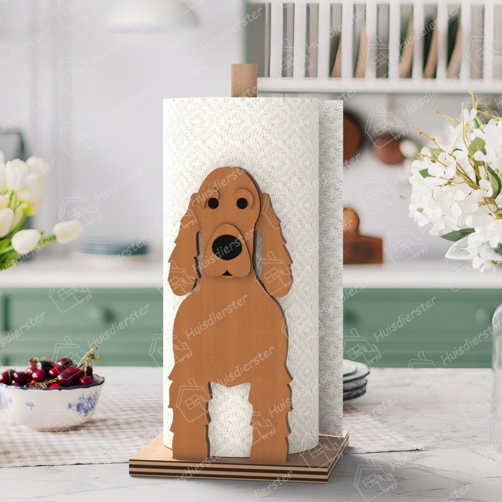 Cocker Spaniël Keukenrolhouder