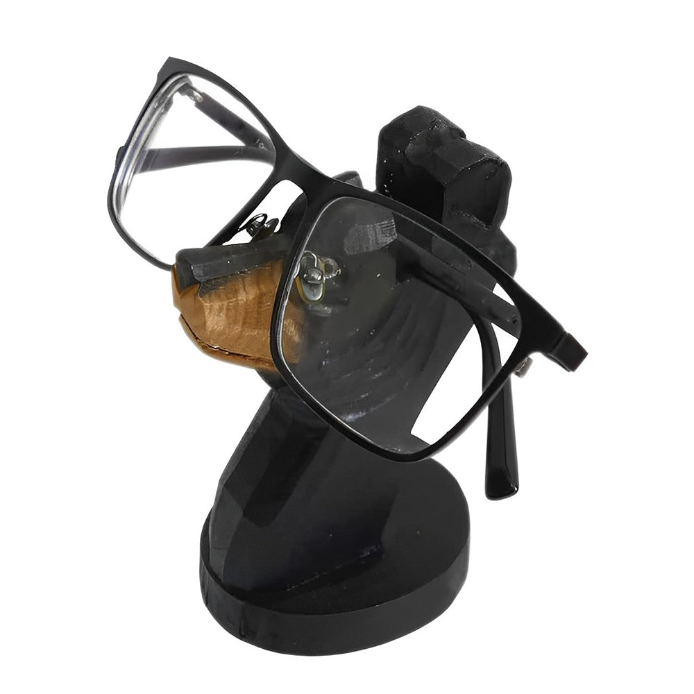 Wooden Cartoon Black Bear Eyeglass Holder