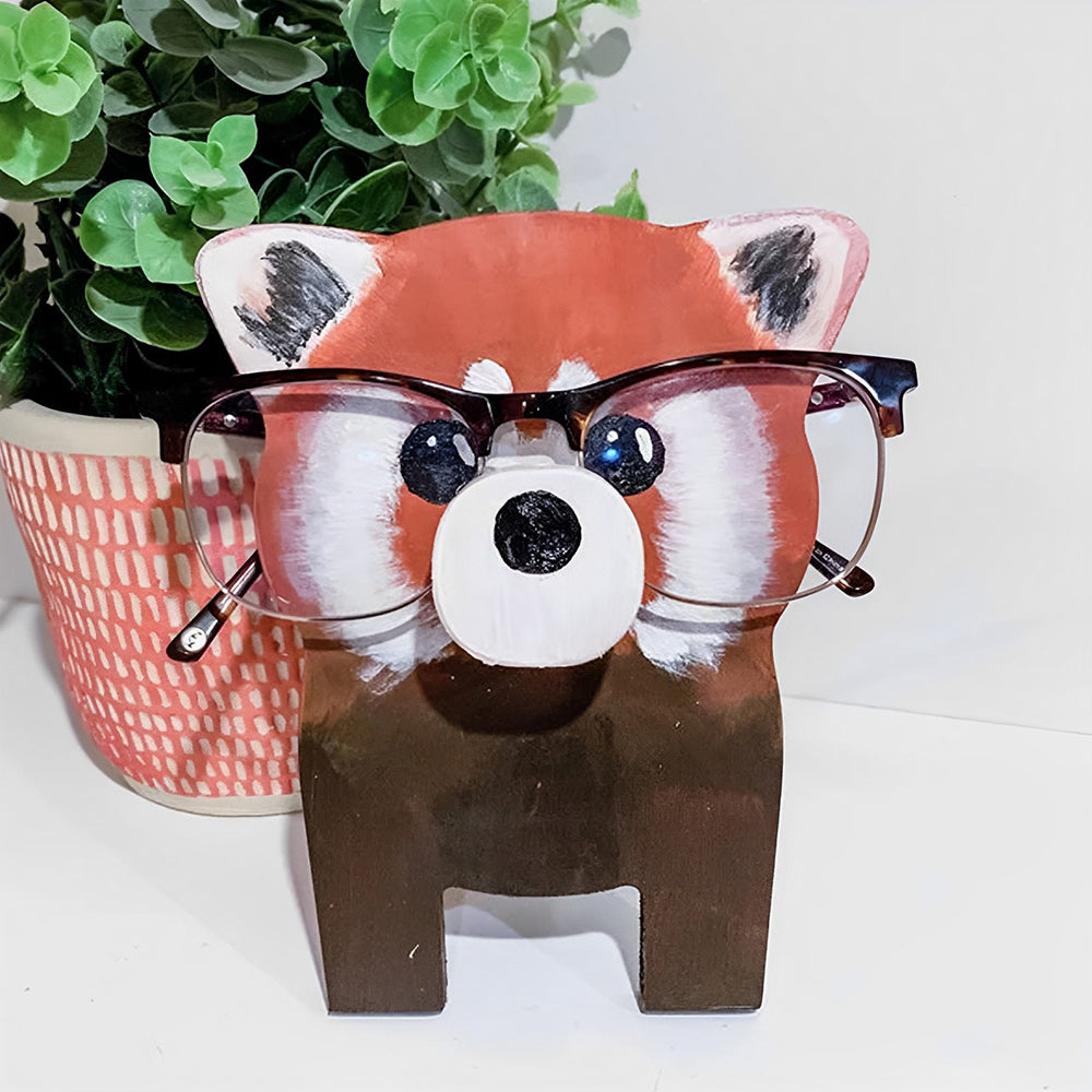 Wooden Cartoon Procyon Lotor Eyeglass Holder