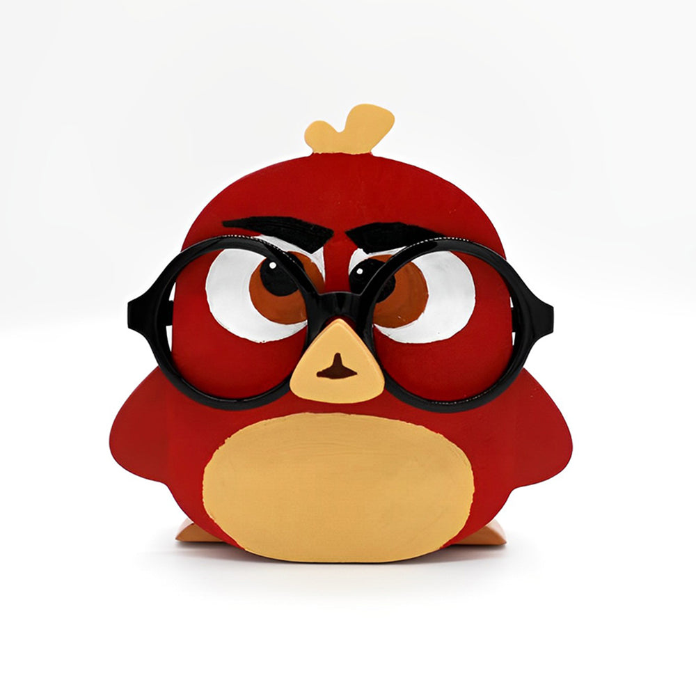 Wooden Cartoon Bird Eyeglass Holder