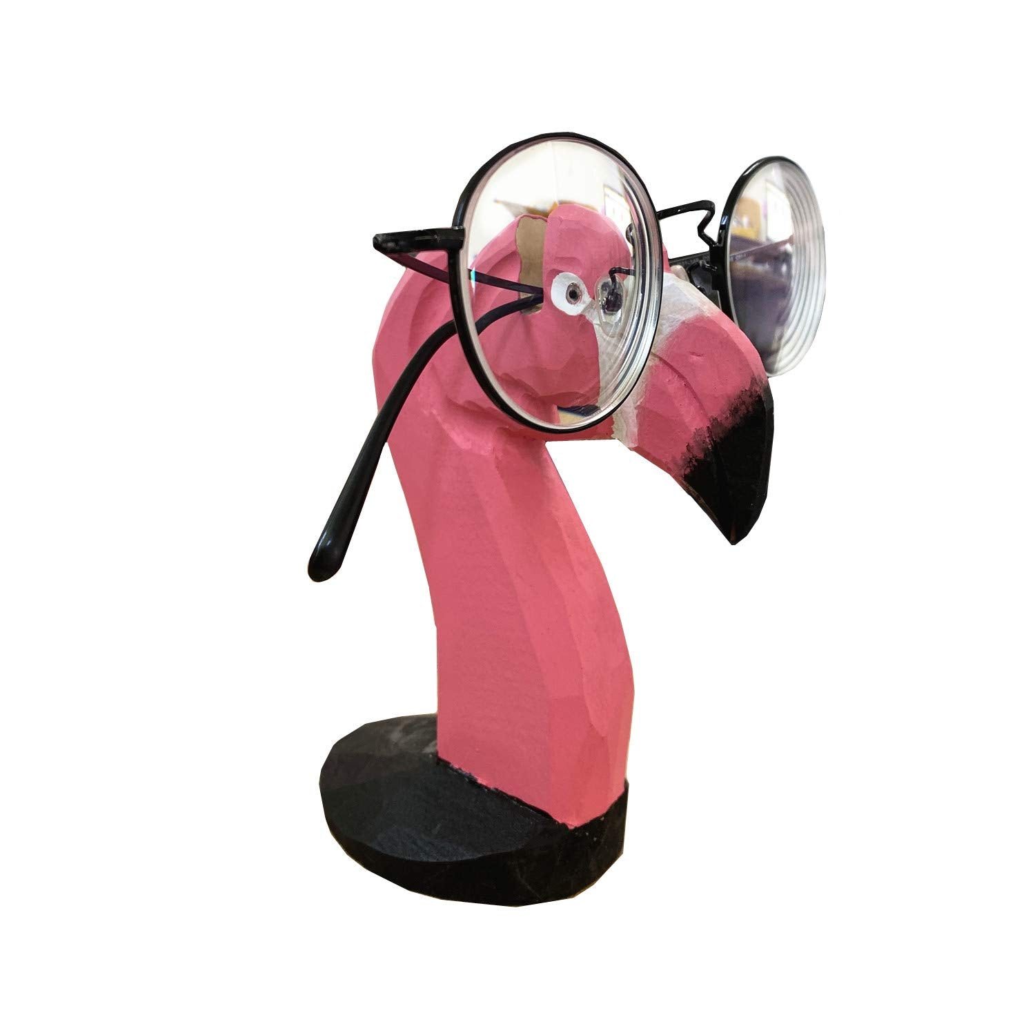 Wooden Cartoon Flamingo Eyeglass Holder