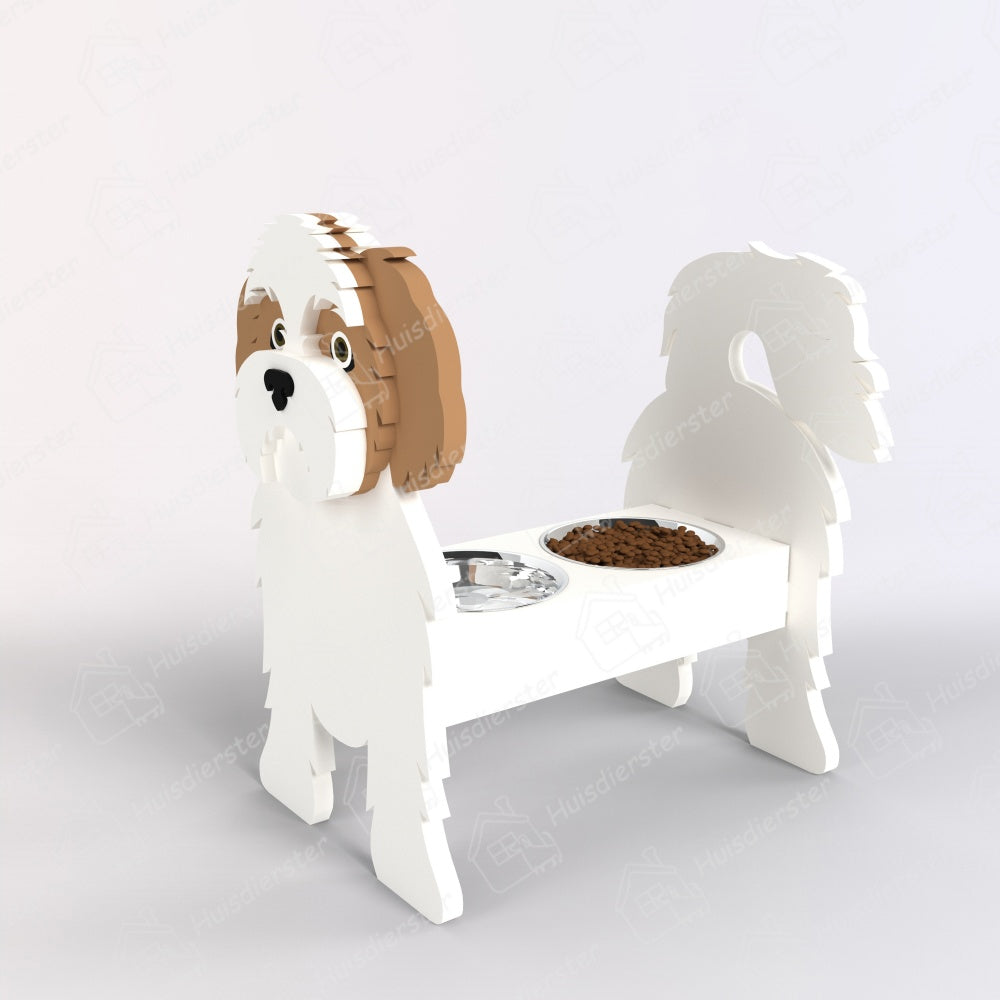 Shih Tzu Huisdier Voerbak Houder