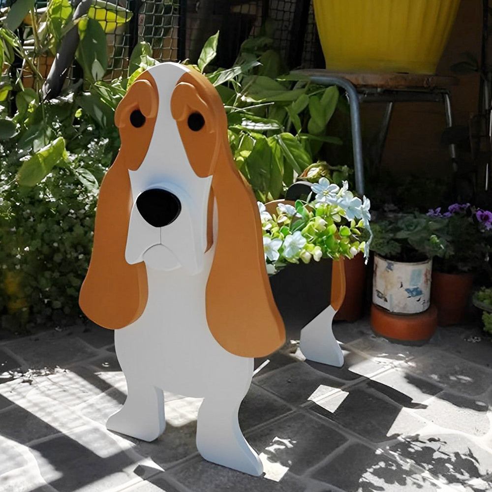 Basset hond Plantenbak