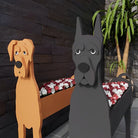 Deense Dog planter