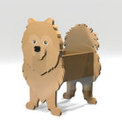 Dwergkeeshond plantenbak
