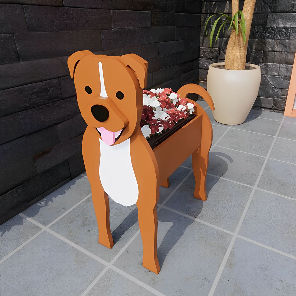 Staffordshire Bull Terrier Plantenbak